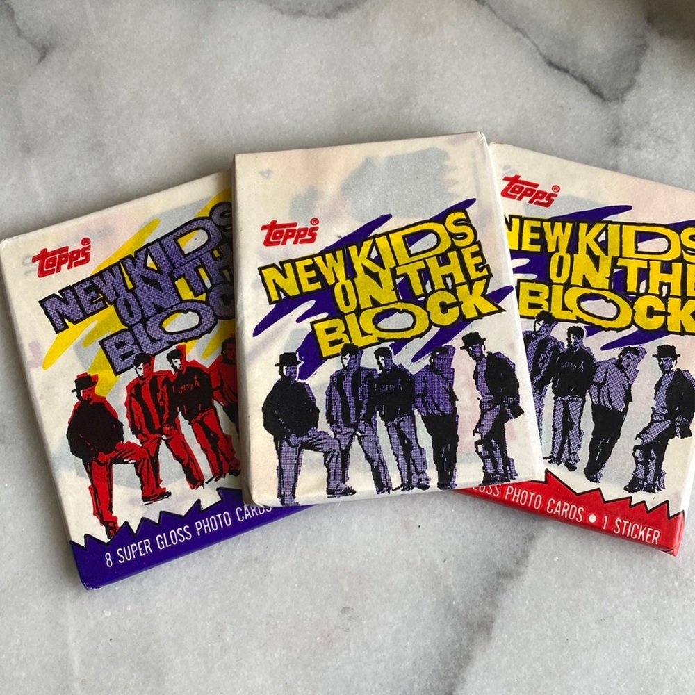 PLEASE READ Vintage Topps New Kids on The Block Trading Cards